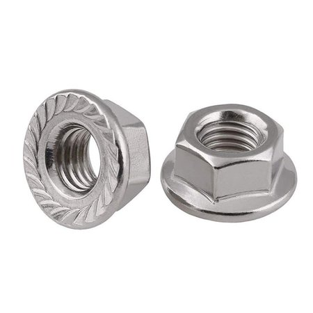 NEWPORT FASTENERS Flange Nut, 1/2"-13, 18-8 Stainless Steel, Not Graded, 0.75 in Hex Wd, 0.31 in Hex Ht, 700 PK 373827-BR-700